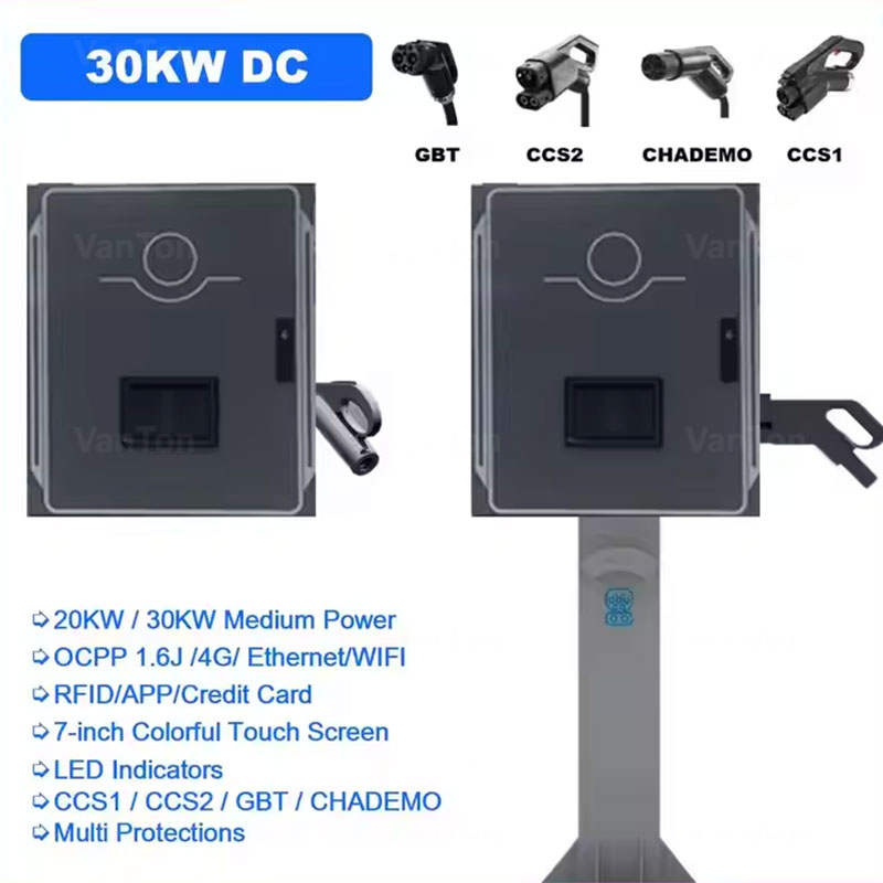 30 kW mobiel DC EV -oplaadstation